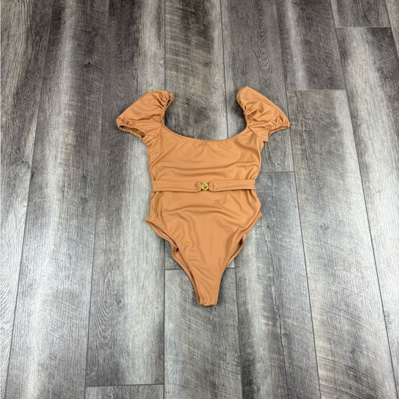 Caroline Constas Delos Tan One Piece‎ Swimsuit - Picture 1 of 14
